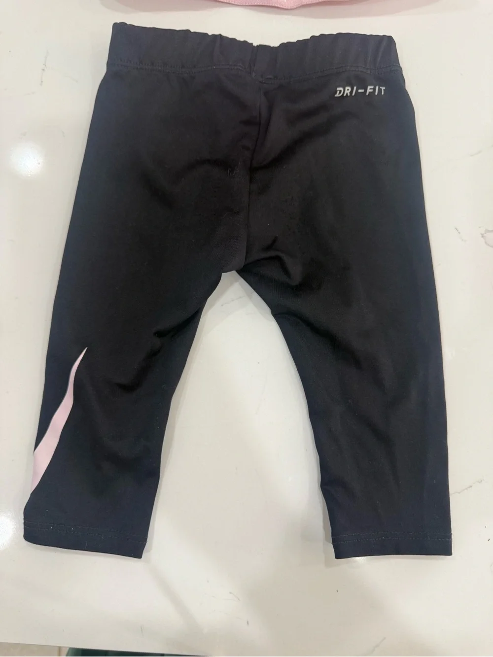 Nike Dri-FIT Baby Girls’ 9M Pink Long-Sleeve Top & Black Leggings Set